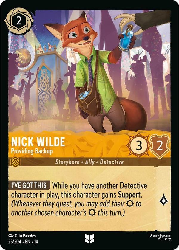 Nick Wilde (Providing Backup) - 25/204 - Uncommon