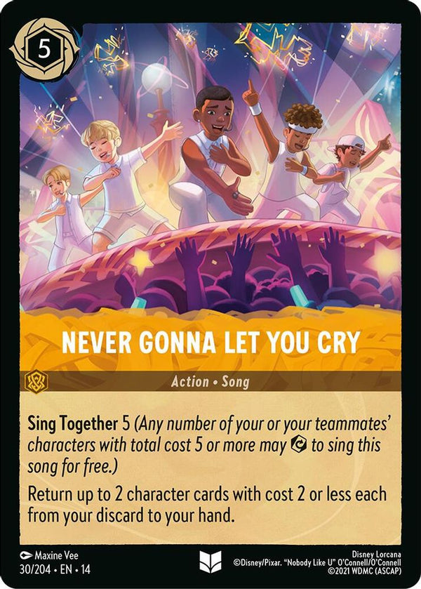 Never Gonna Let You Cry - 30/204 - Uncommon