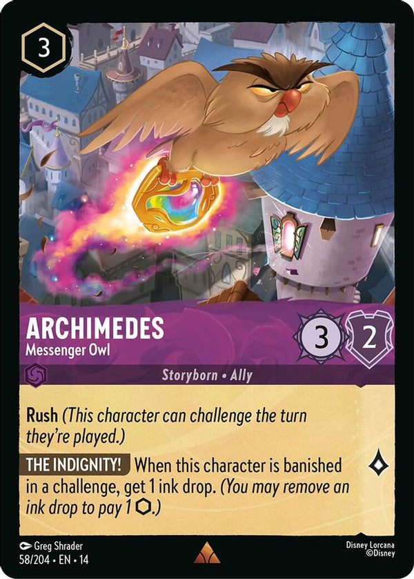 Archimedes (Messenger Owl) - 58/204 - Rare