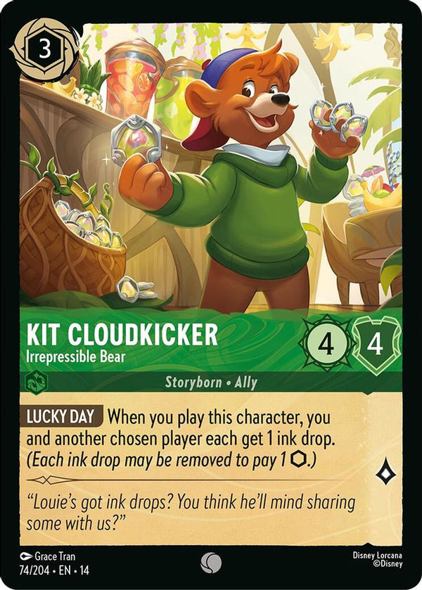Kit Cloudkicker (Irrepressible Bear) - 74/204 - Common