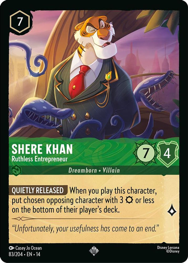 Shere Khan (Ruthless Entrepreneur) - 83/204 - Super Rare