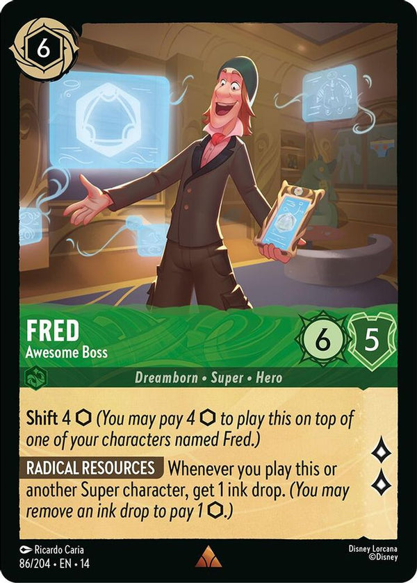 Fred (Awesome Boss) - 86/204 - Rare