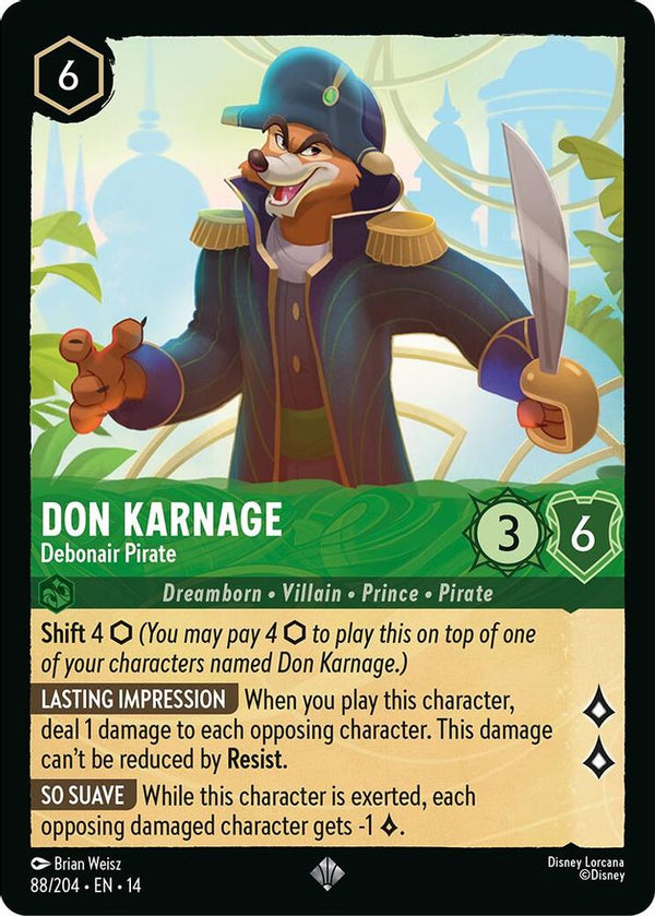 Don Karnage (Debonair Pirate) - 88/204 - Super Rare