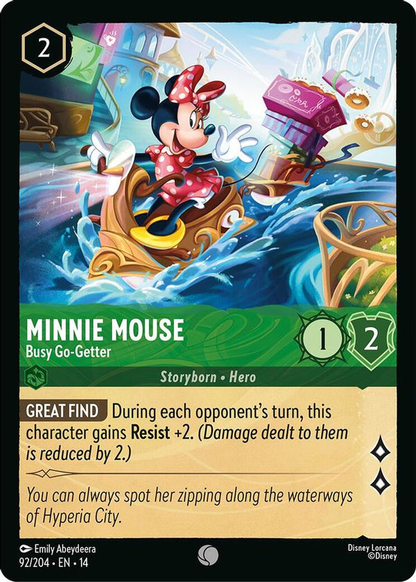 Minnie Mouse (Busy Go-Getter) - 92/204 - Common