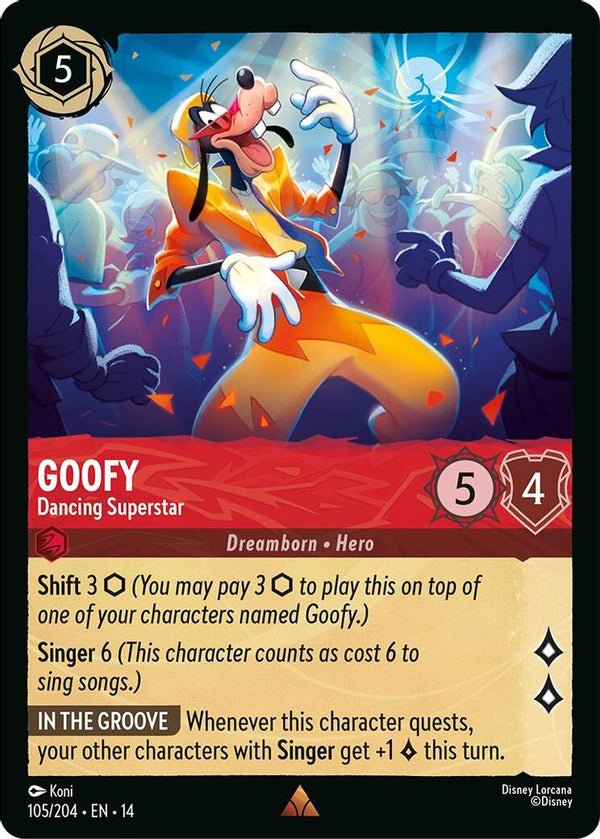 Goofy (Dancing Superstar) - 105/204 - Rare