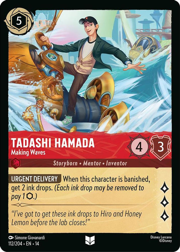 Tadashi Hamada (Making Waves) - 112/204 - Uncommon