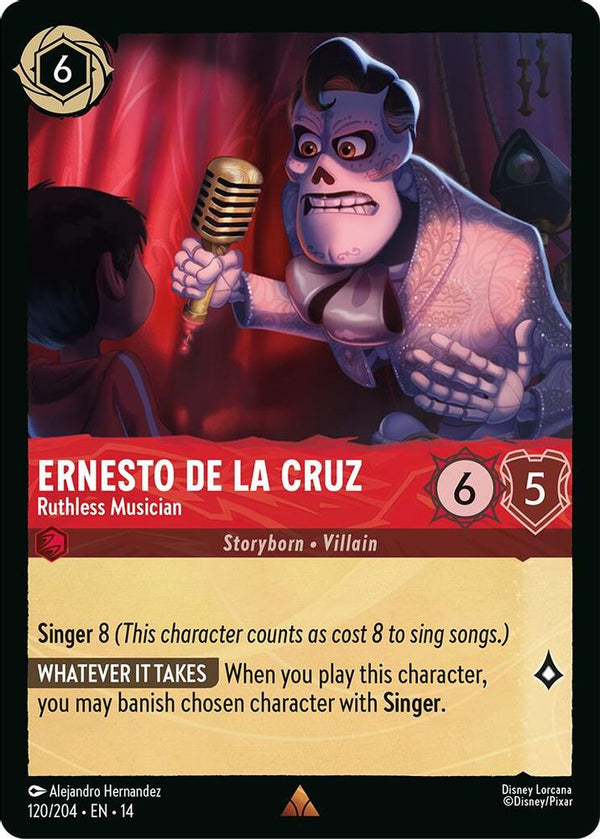 Ernesto de la Cruz (Ruthless Musician) - 120/204 - Rare