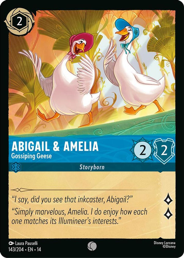 Abigail & Amelia (Gossiping Geese) - 143/204 - Common