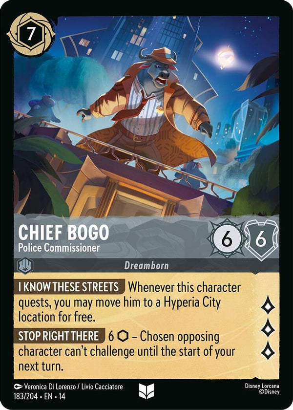 Chief Bogo (Police Commissioner) - 183/204 - Uncommon