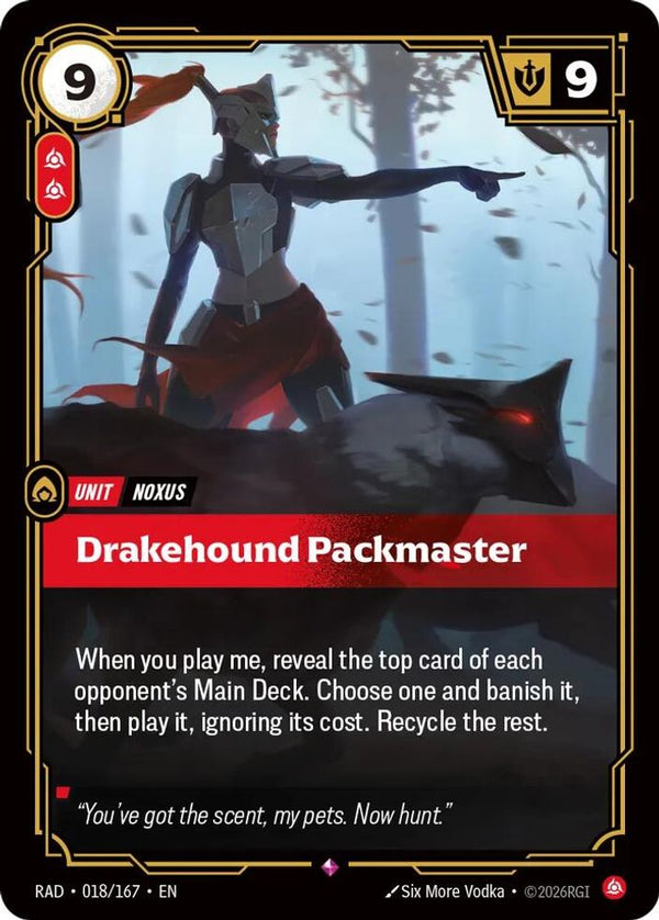 Drakehound Packmaster - 018/167 - Rare