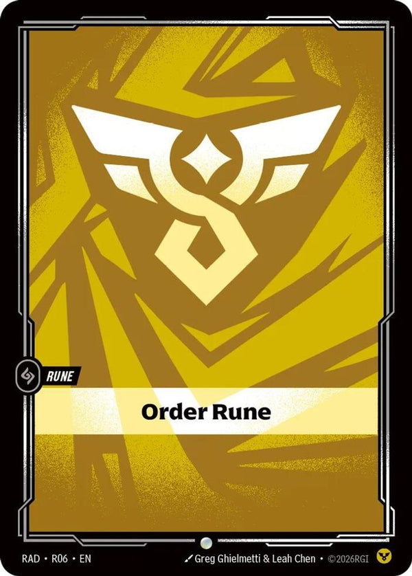 Order Rune (RAD) - R06 - Common