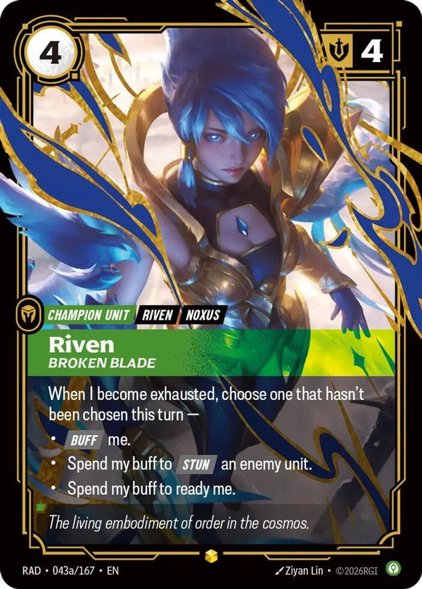 Riven, Broken Blade (Alternate Art) - 043a/167 - Showcase