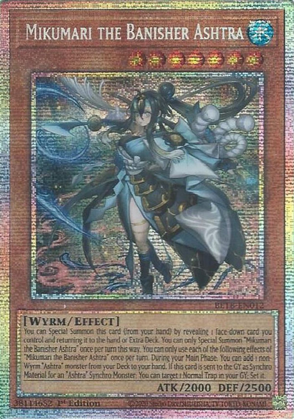 Mikumari the Banisher Ashtra - BETB-EN012 - Starlight Rare - 1st Edition