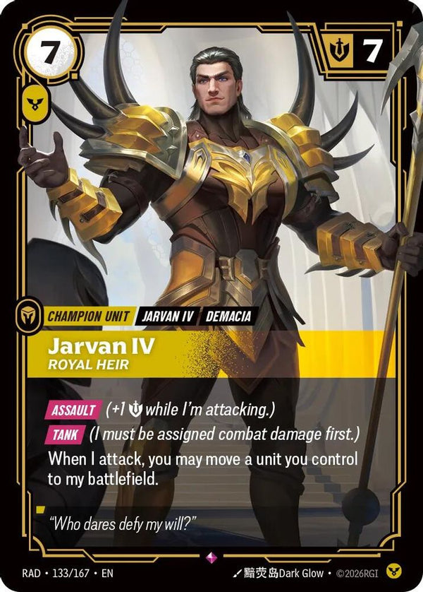 Jarvan IV, Royal Heir - 133/167 - Rare