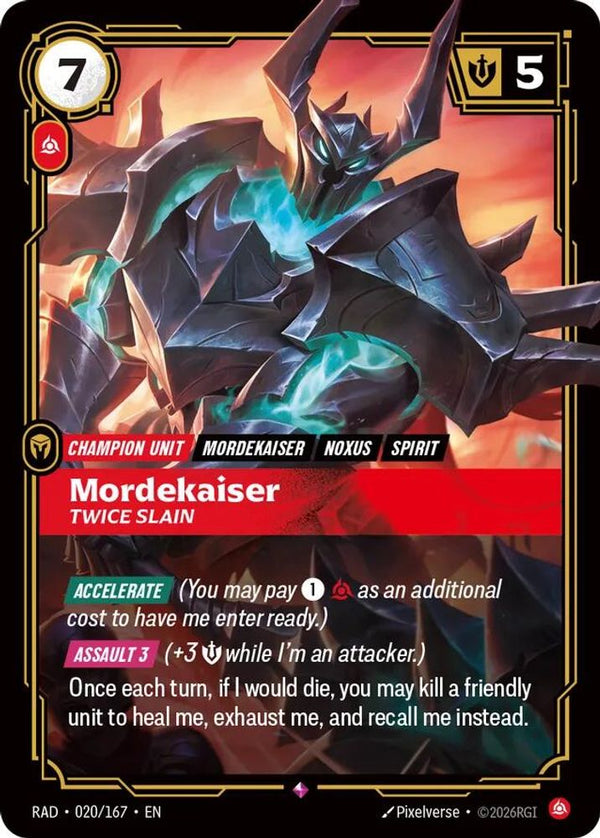 Mordekaiser, Twice Slain - 020/167 - Rare