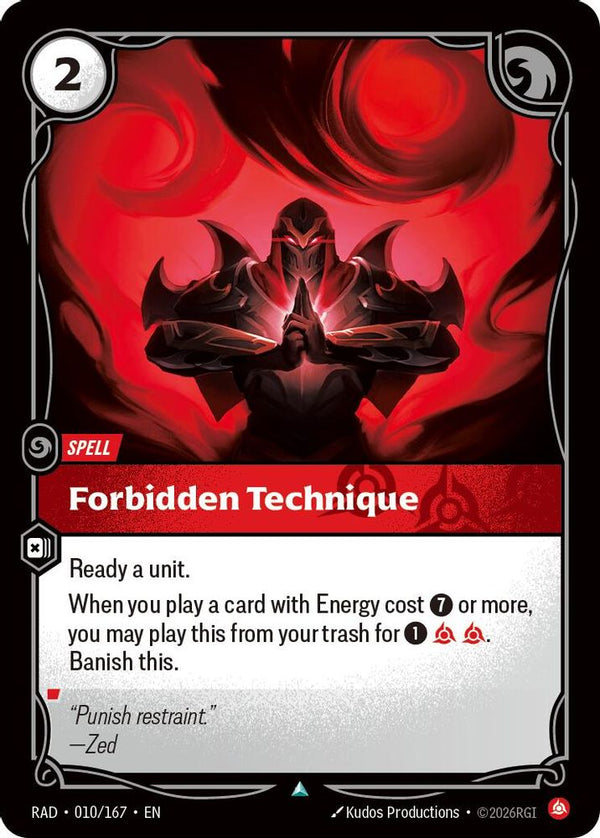 Forbidden Technique - 010/167 - Uncommon