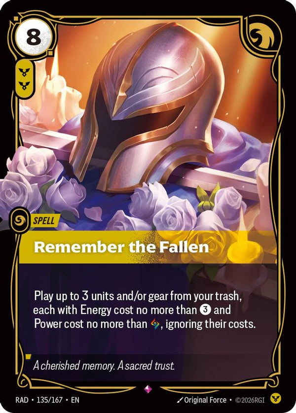 Remember the Fallen - 135/167 - Rare