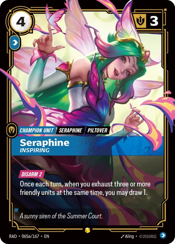 Seraphine, Inspiring (Alternate Art) - 065a/167 - Showcase