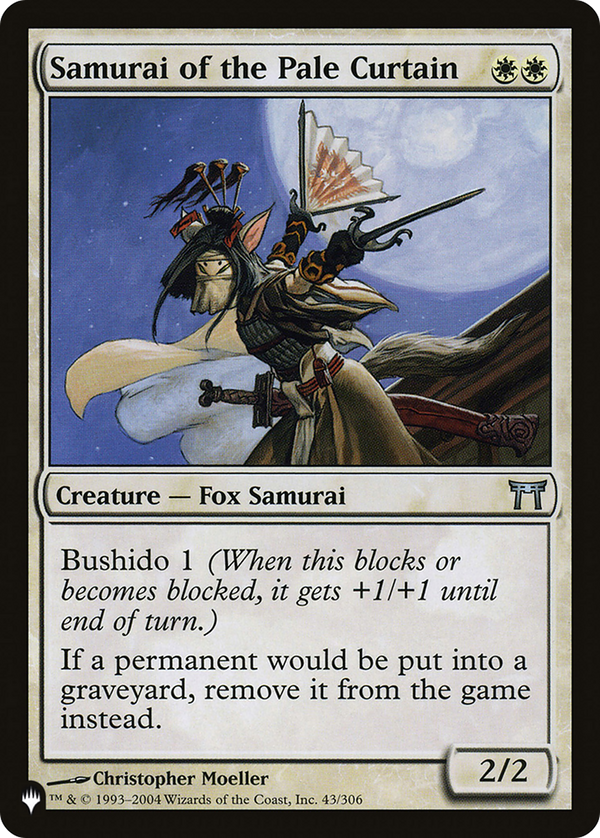 Samurai of the Pale Curtain - CHK Reprint (PLST)