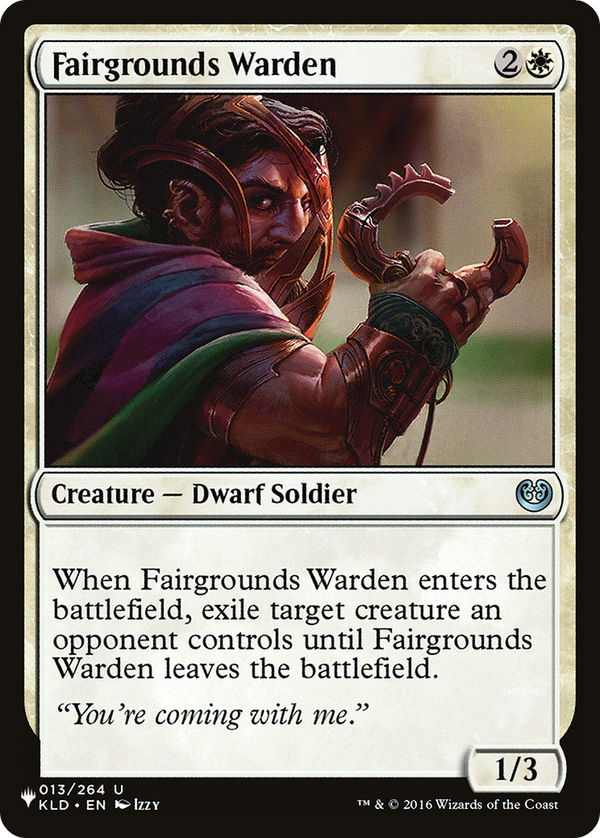 Fairgrounds Warden - KLD Reprint (PLST)