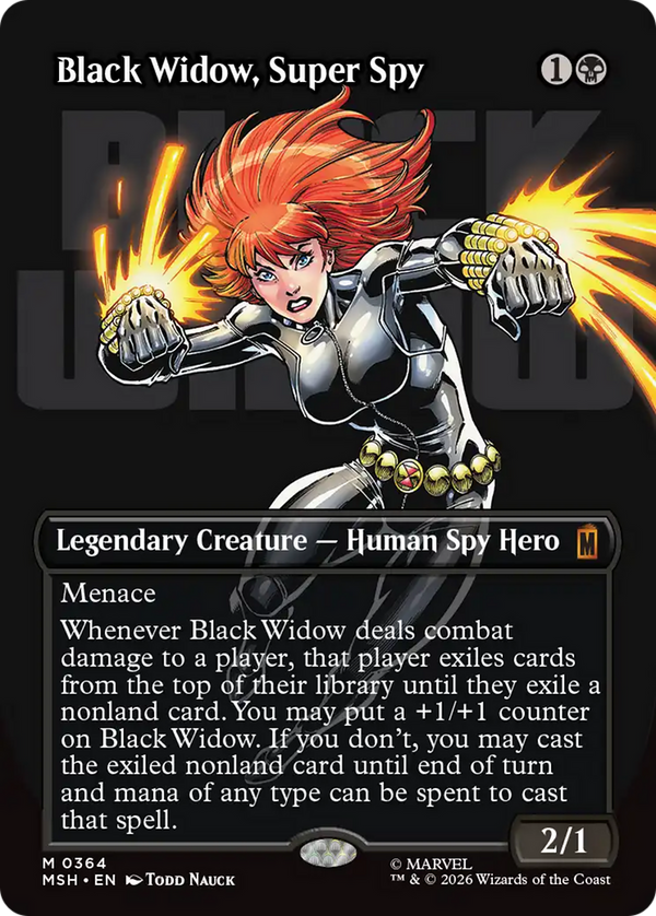 Black Widow, Super Spy - Logo Showcase (MSH) (Pre-Order)