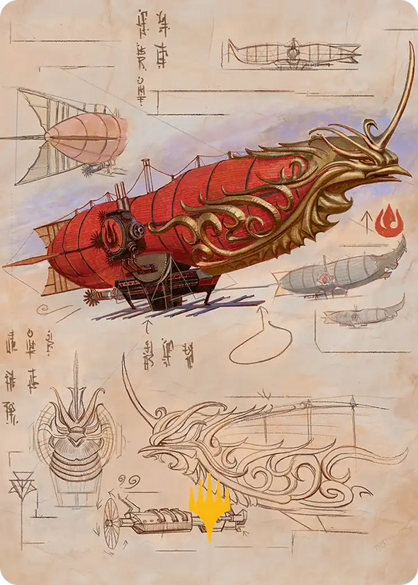 Phoenix Fleet Airship - Art Series (Gold-Stamped Signature) (ATLA)