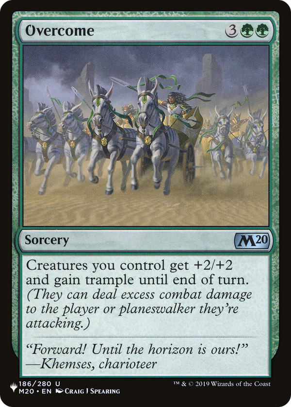 Overcome - M20 Reprint (PLST)