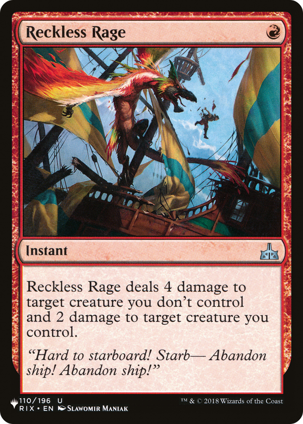 Reckless Rage - RIX Reprint (PLST)