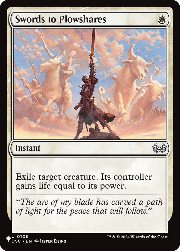 Swords to Plowshares - DSC Reprint (PLST)