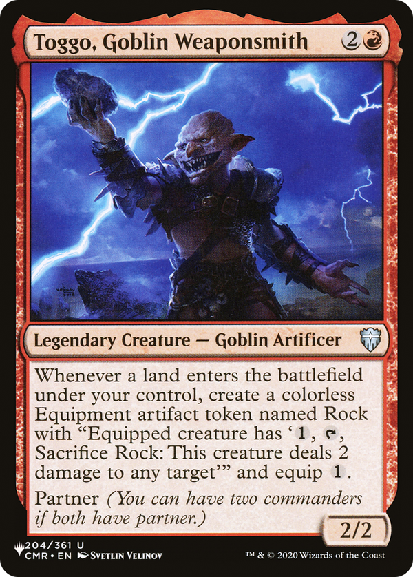 Toggo, Goblin Weaponsmith - CMR Reprint (PLST)