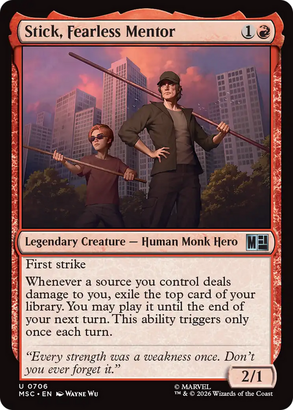 Stick, Fearless Mentor (MSC)