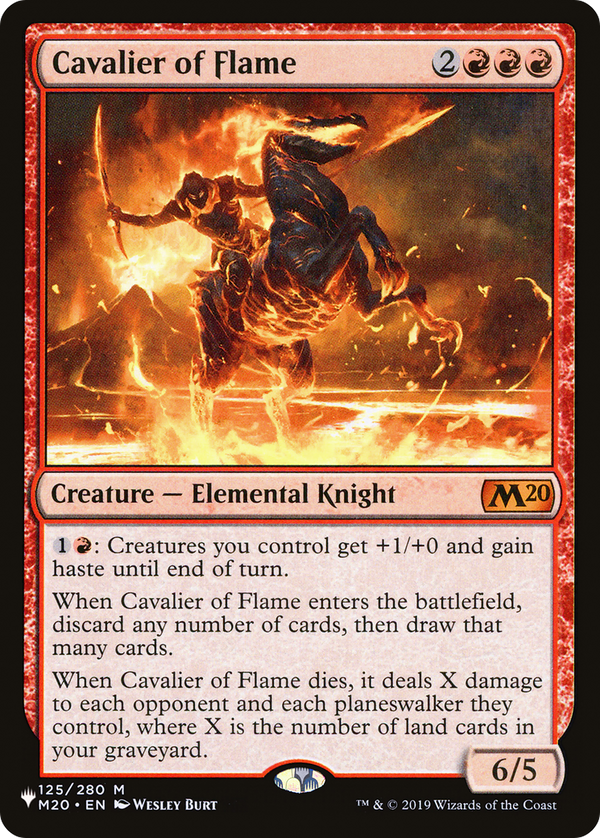 Cavalier of Flame - M20 Reprint (PLST)