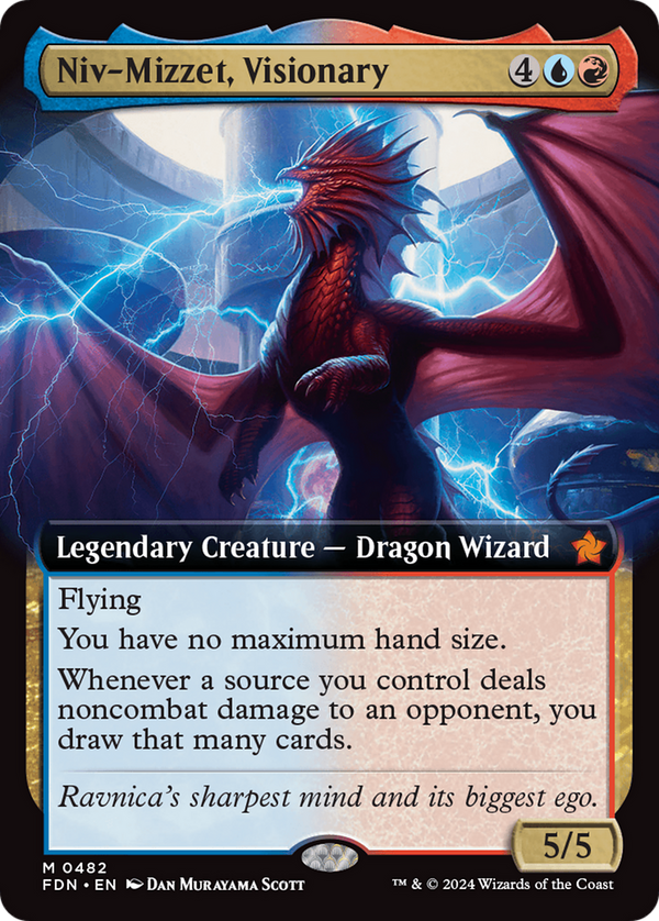 Niv-Mizzet, Visionary - Extended Art (FDN)