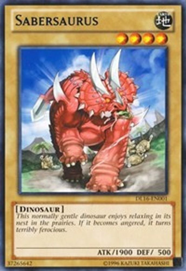 Sabersaurus (Blue) - DL16-EN001 - Rare