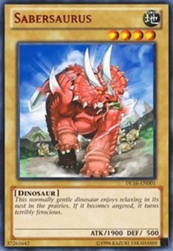Sabersaurus (Red) - DL16-EN001 - Rare