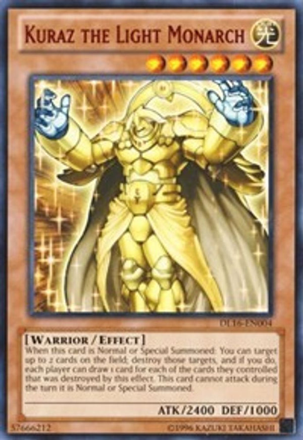 Kuraz the Light Monarch (Red) - DL16-EN004 - Rare