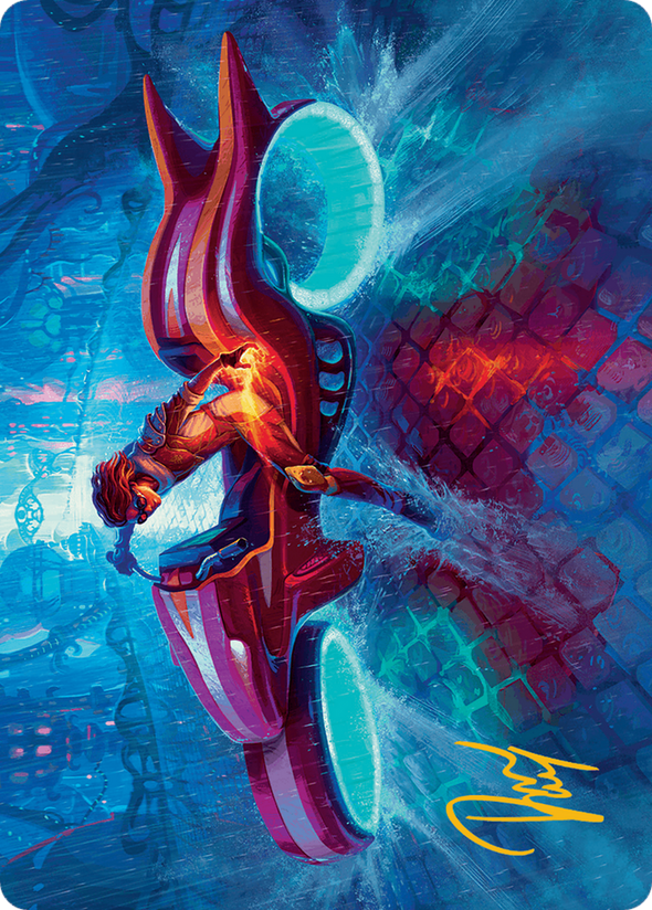 Chandra, Spark Hunter - Gold-Stamped Art Card (ADFT)