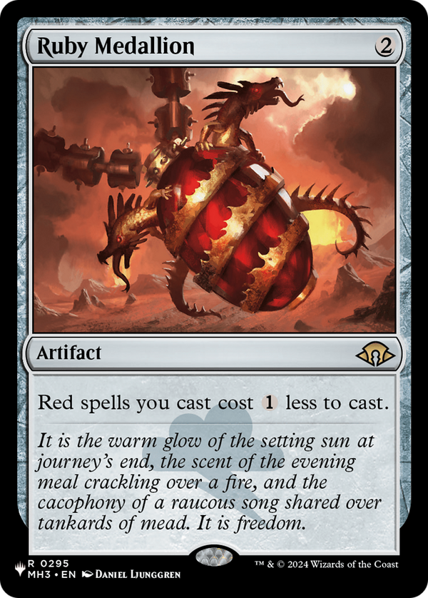 Ruby Medallion - MH3 Reprint (PLST)