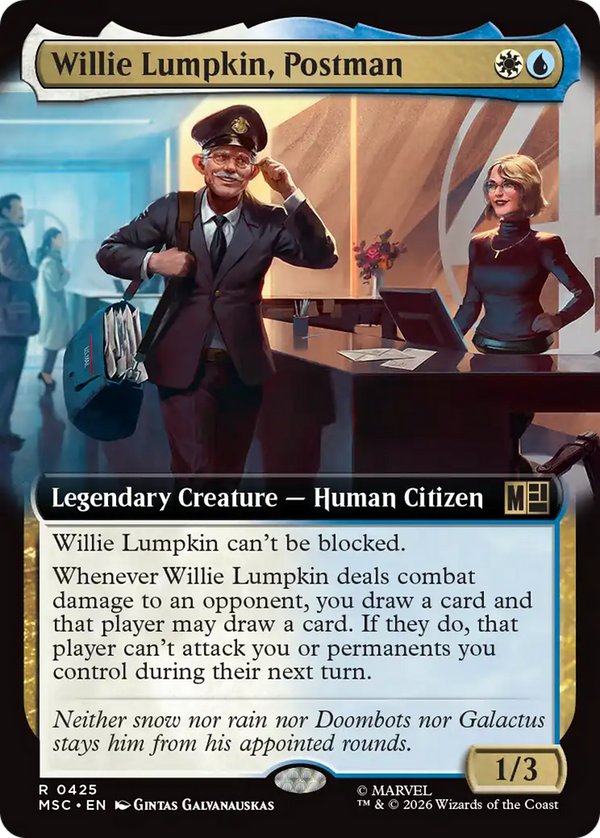 Willie Lumpkin, Postman - Extended Art (MSC) (Pre-Order)