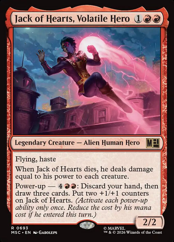 Jack of Hearts, Volatile Hero (MSC)