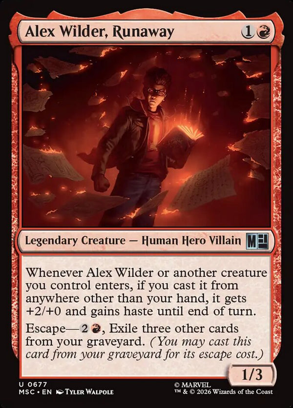 Alex Wilder, Runaway (MSC)