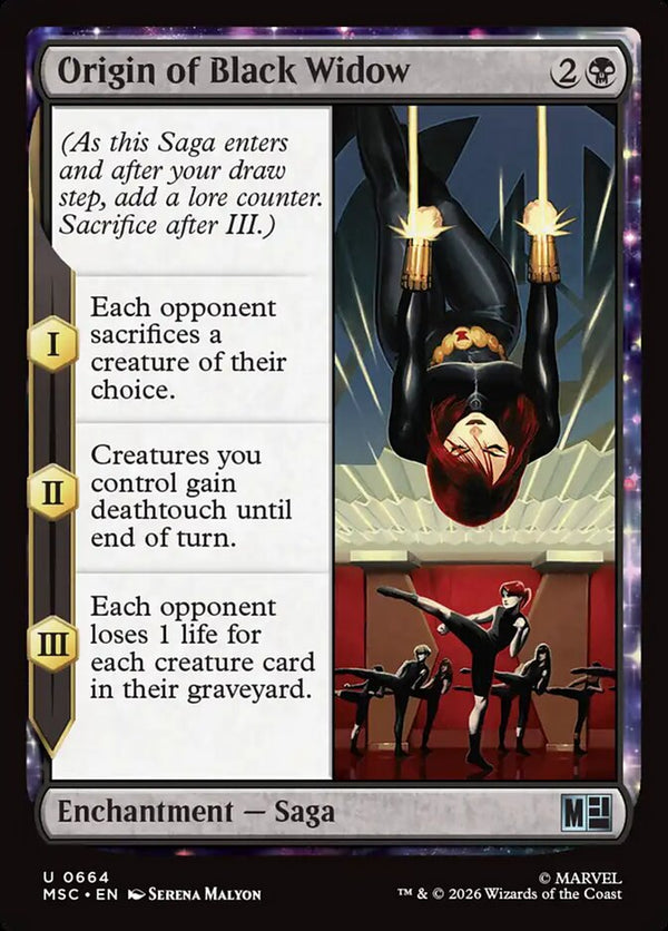 Origin of Black Widow (MSC)