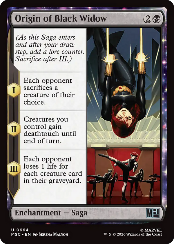 Origin of Black Widow (MSC)