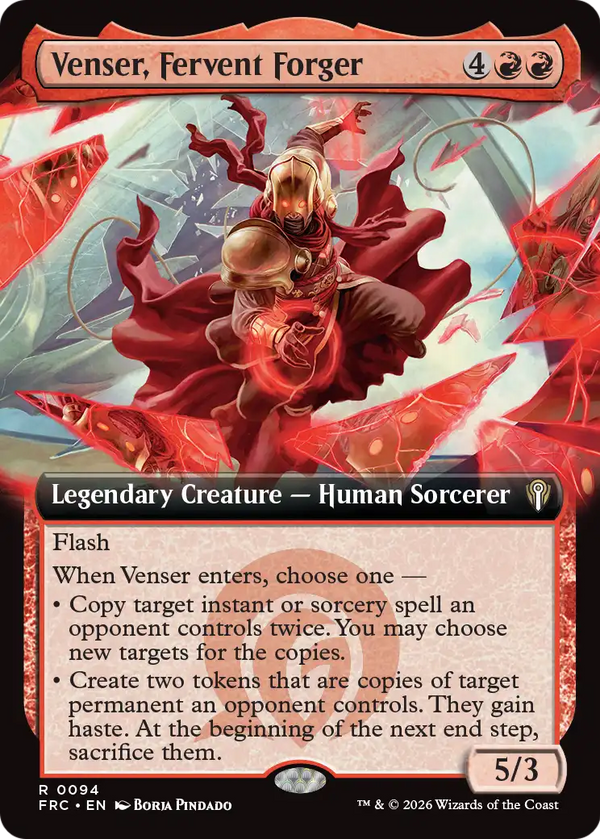 Venser, Fervent Forger - Extended Art (FRC)