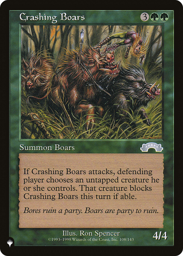 Crashing Boars - EXO Reprint (PLST)
