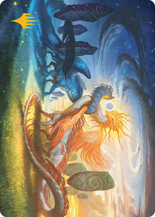 Celestial Reunion (019) (AECL) - Gold Stamped Art Card