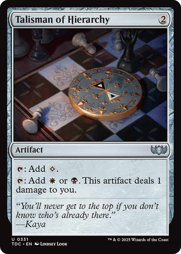 Talisman of Hierarchy (TDC)