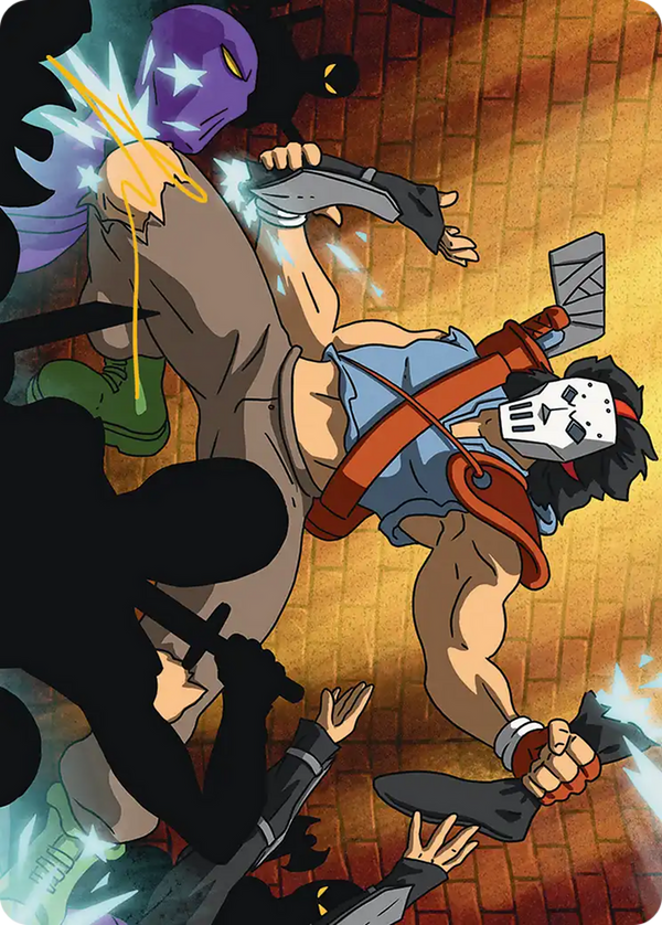Casey Jones, Vigilante // Casey Jones, Vigilante (ATMT) - Gold Stamped Art Card