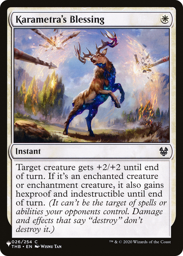 Karametra's Blessing - THB Reprint (PLST)