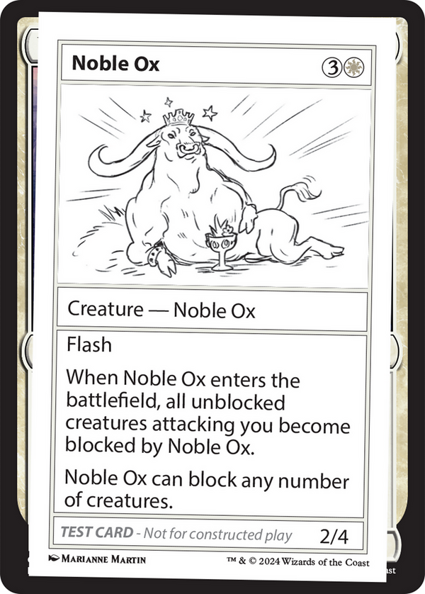 Noble Ox - Test Card (MB2)